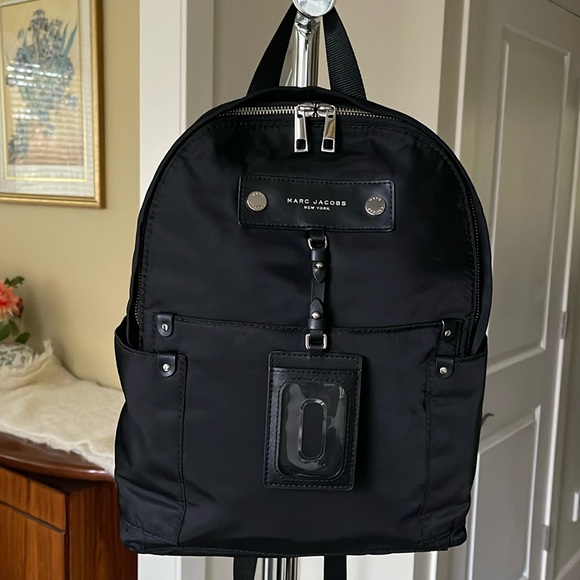 Marc Jacobs Nylon Backpack - Black with Silver Hardware - Picture 1 of 13